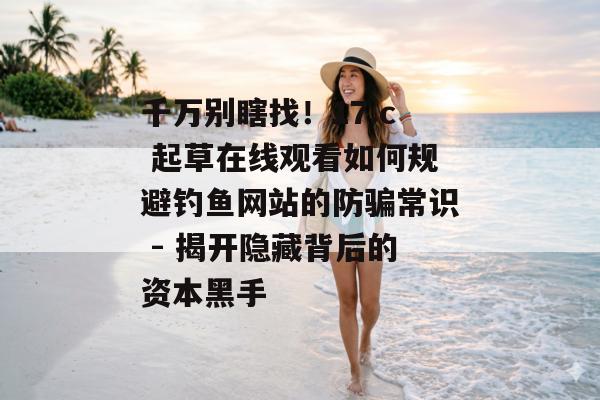 千万别瞎找!17.c 起草在线观看如何规避钓鱼网站的防骗常识 - 揭开隐藏背后的资本黑手