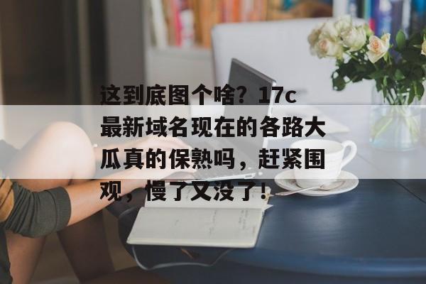 这到底图个啥?17c最新域名现在的各路大瓜真的保熟吗,赶紧围观,慢了又没了!